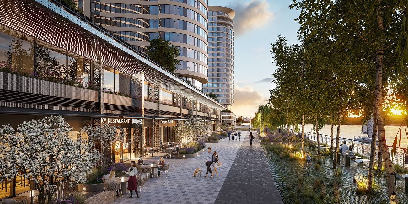 Ремонт набережной ЖК AQUATORIA  завершен