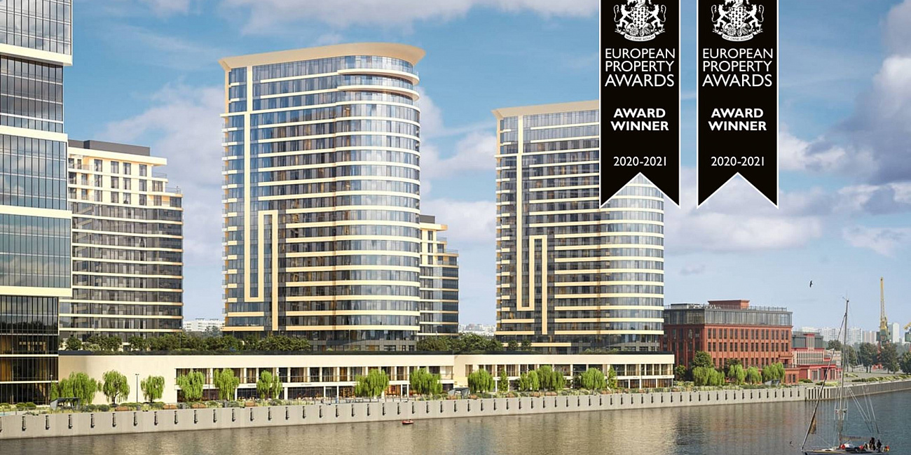 AQUATORIA – победитель международной премии European Property Awards 2020/2021